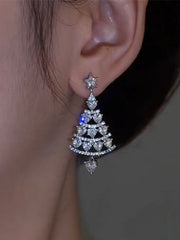 Charm-Ohrringe mit Strass-Anhänger
