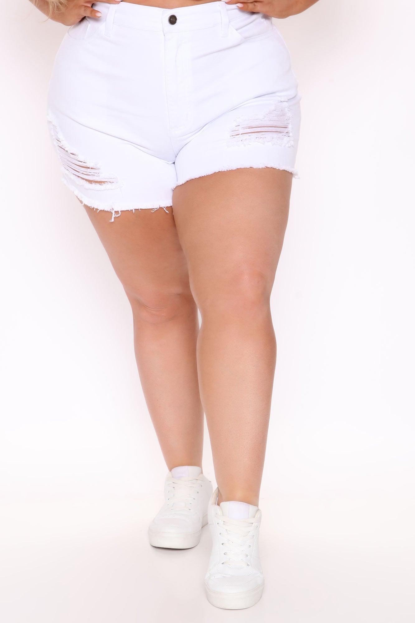 Sorry Mom Shorts - White