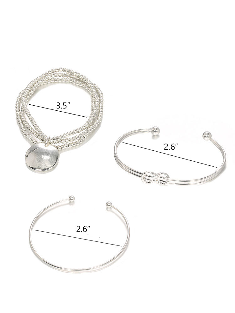 Minimalist Knotted Beaded Bracelet
