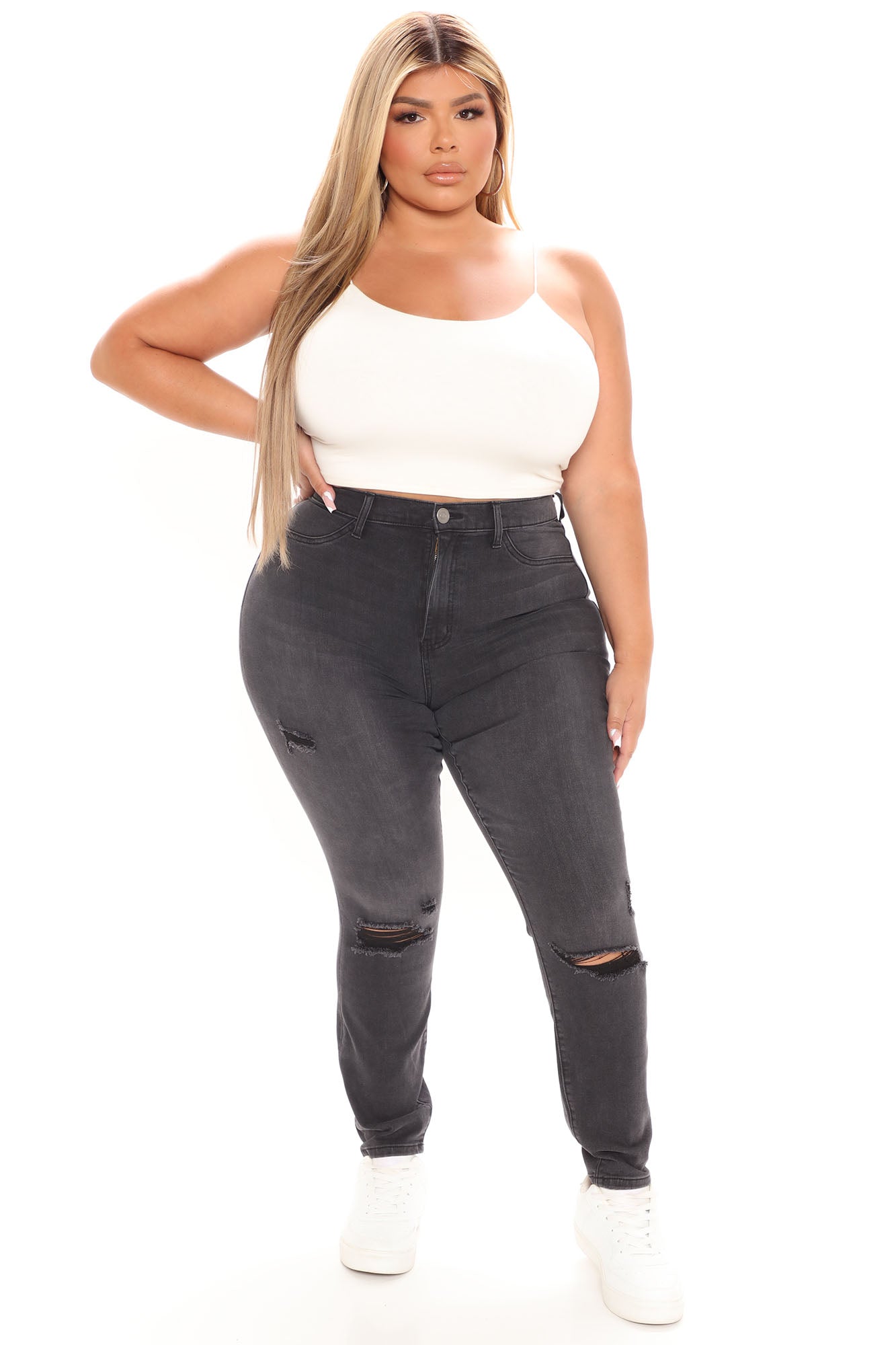 Our Favorite High Rise Skinny Jeans - Grey Ins Street