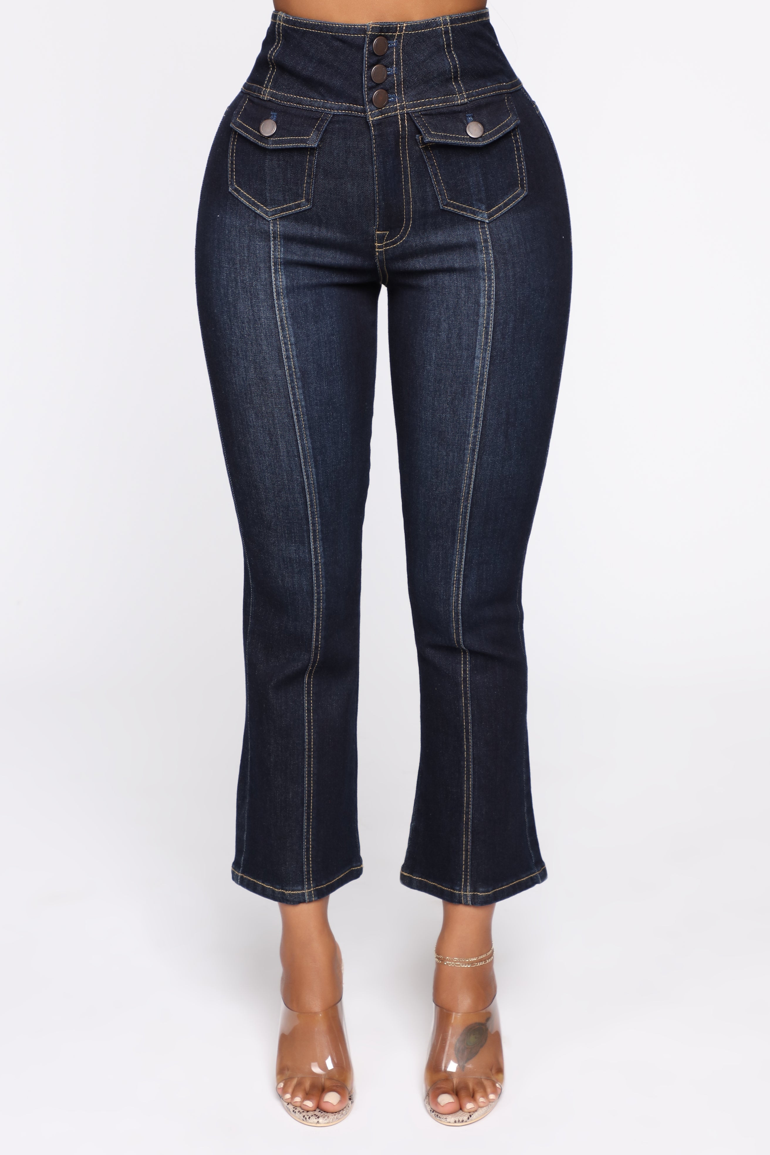 Love On The Brain High Rise Jeans - Dark Denim Ins Street