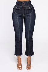 Love On The Brain High Rise Jeans - Dark Denim Ins Street