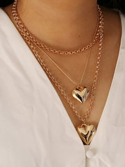 Multilayer Chain Bracelet Earrings & Necklace