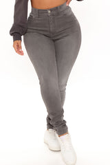 Soho Stretch Skinny Jeans - Grey