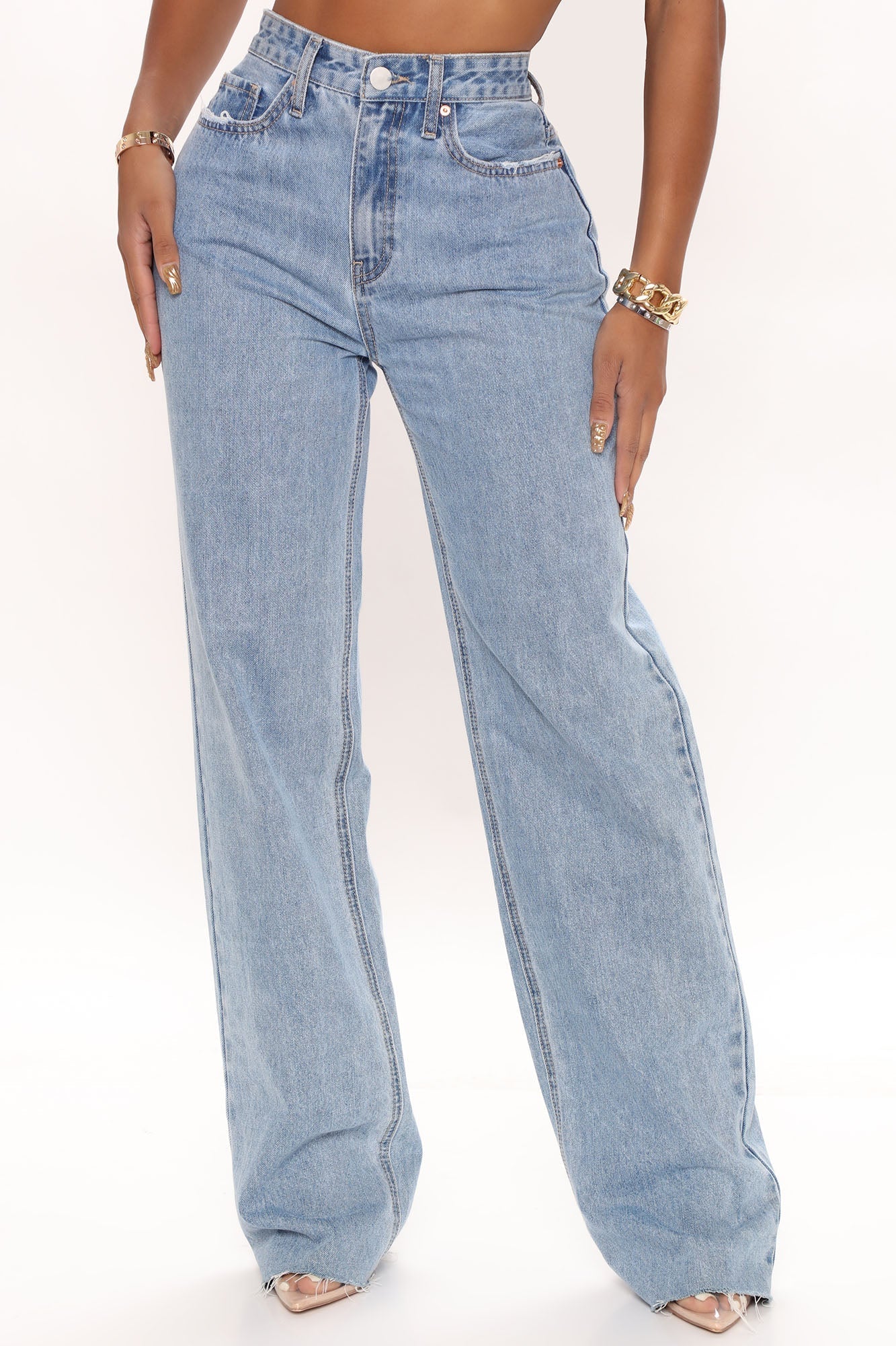 Winona 90's Wide Leg Jeans - Medium Blue Wash Ins Street