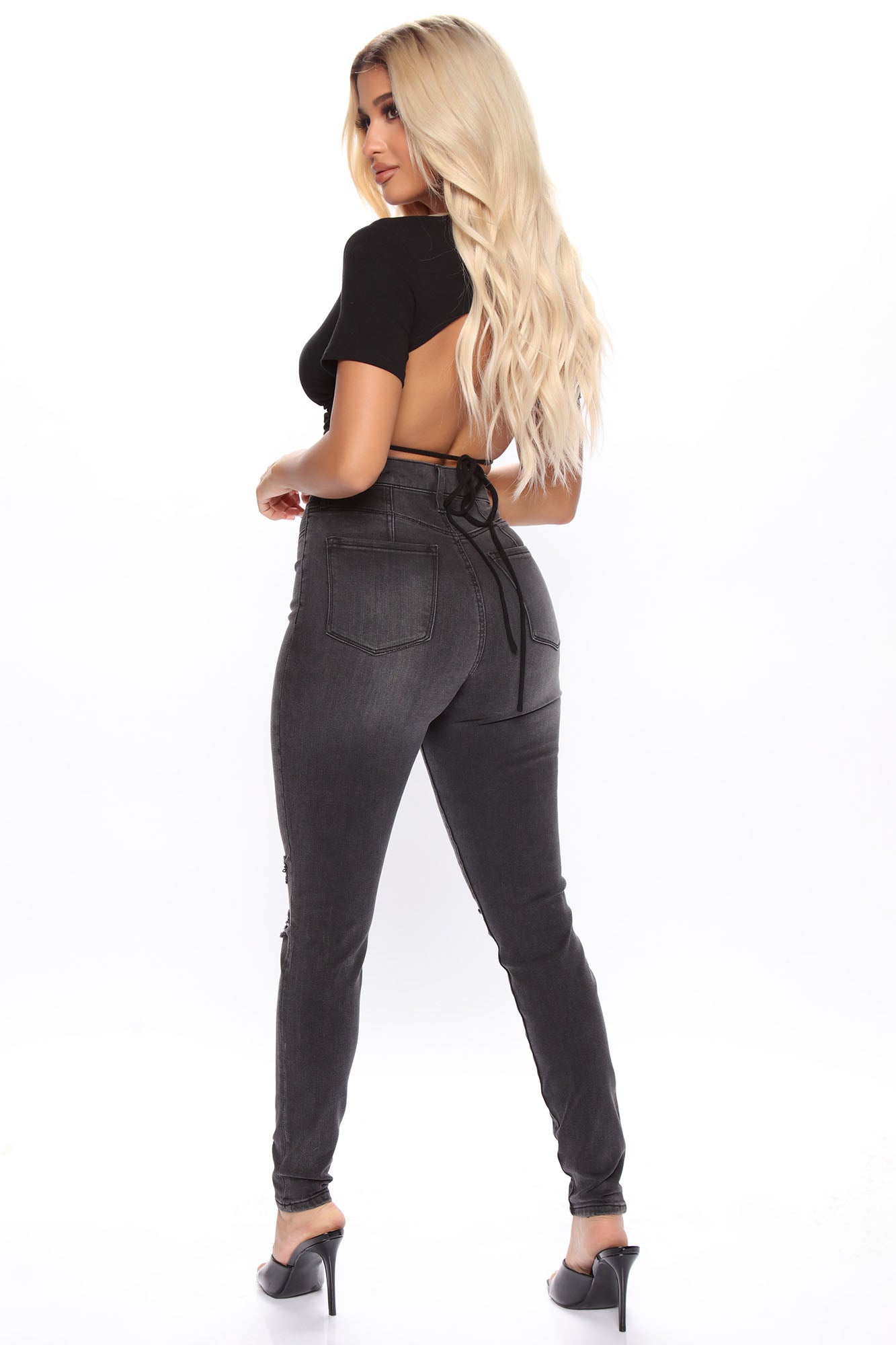 Our Favorite High Rise Skinny Jeans - Grey Ins Street