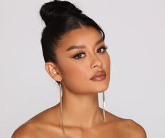 Elegante Quastenohrringe mit Schlangenkette