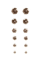 Zirkonia Ohrstecker Set