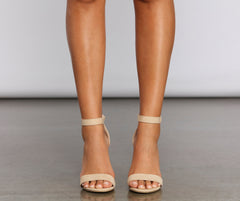 It Girl Faux Suede Block Heels insstreet