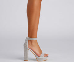 Stroke Of Midnight – Absatzschuhe mit Strasssteinen
