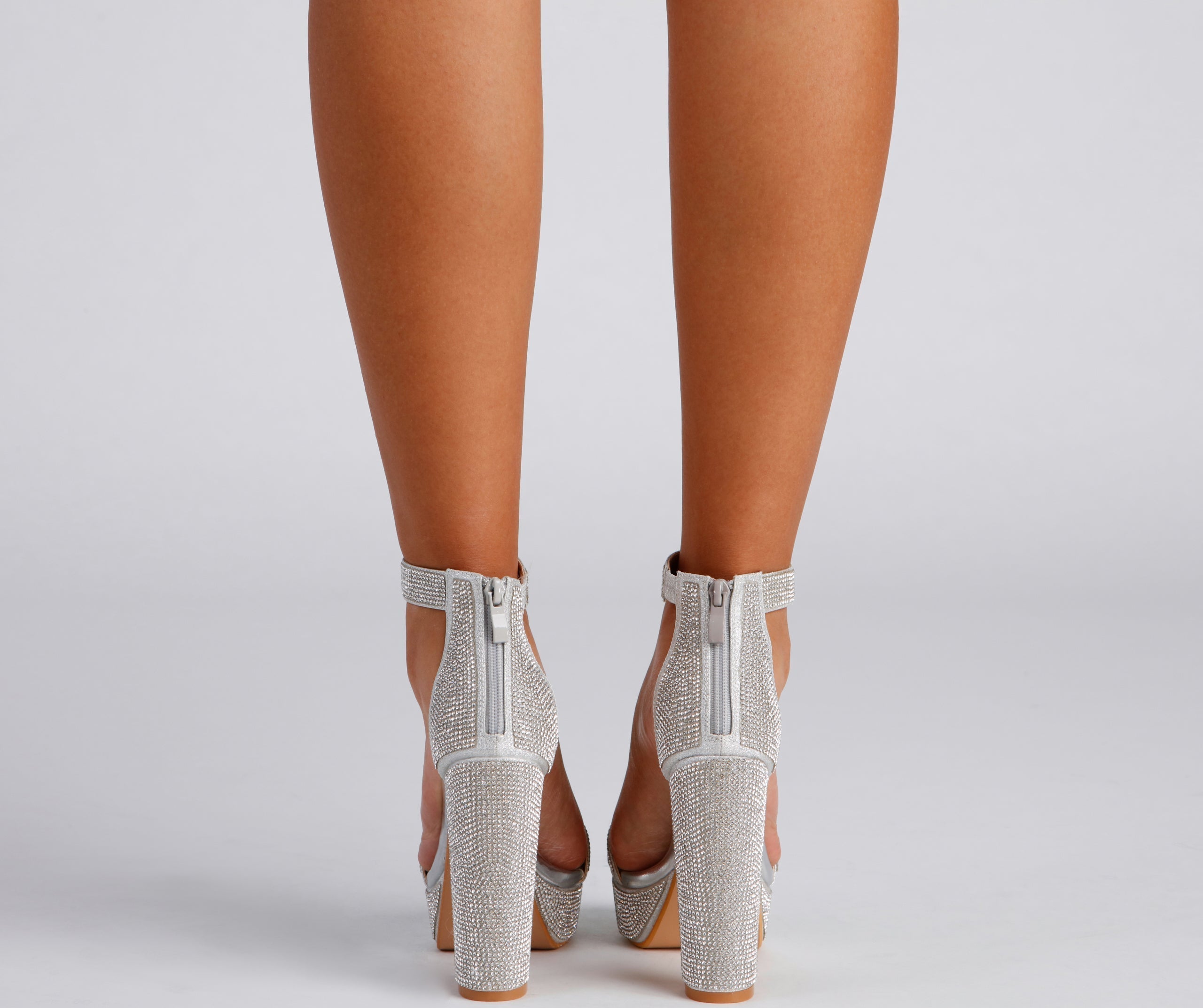Stroke Of Midnight – Absatzschuhe mit Strasssteinen