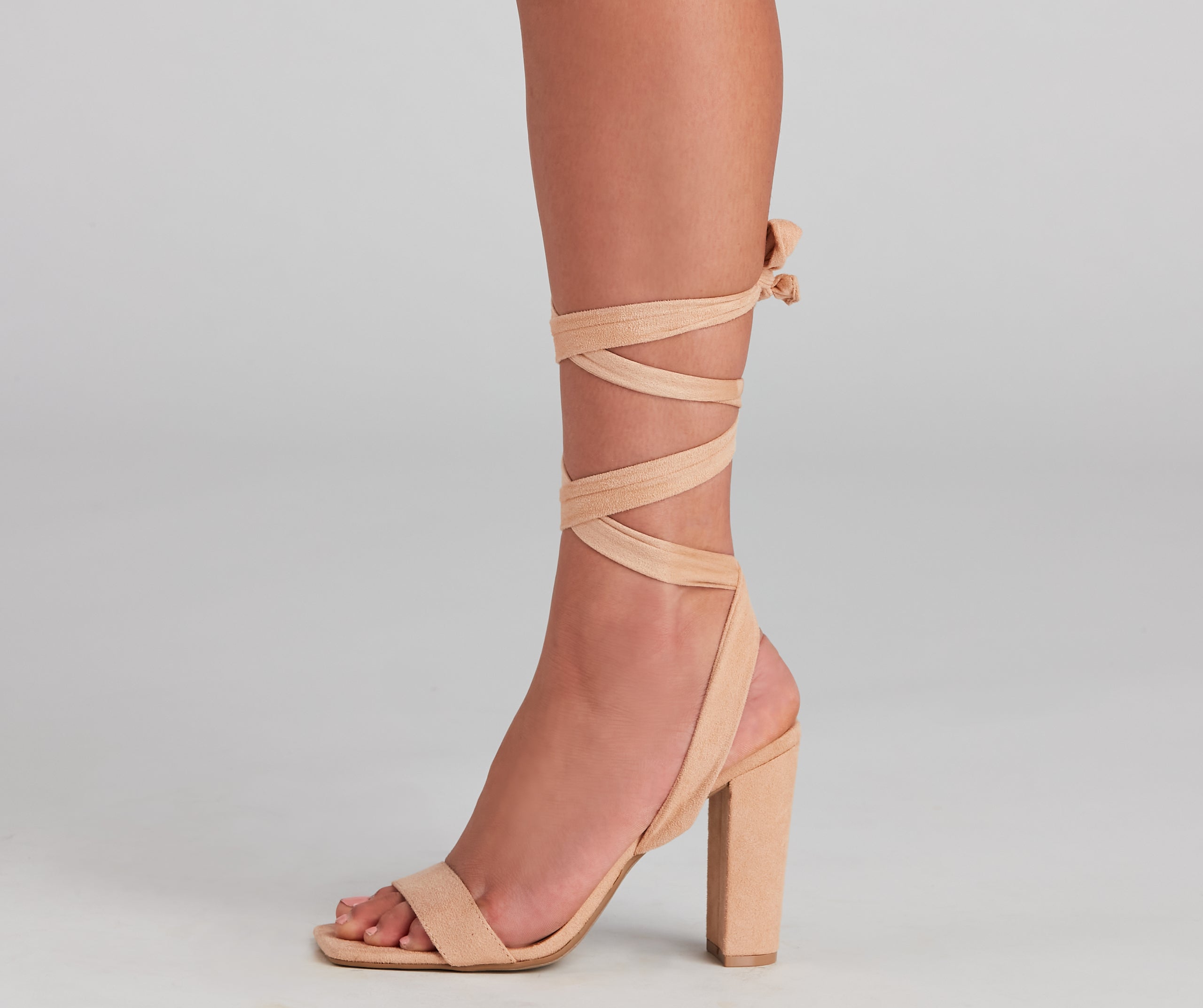 Dancer Spirit Lace-Up Block Heels Newgew