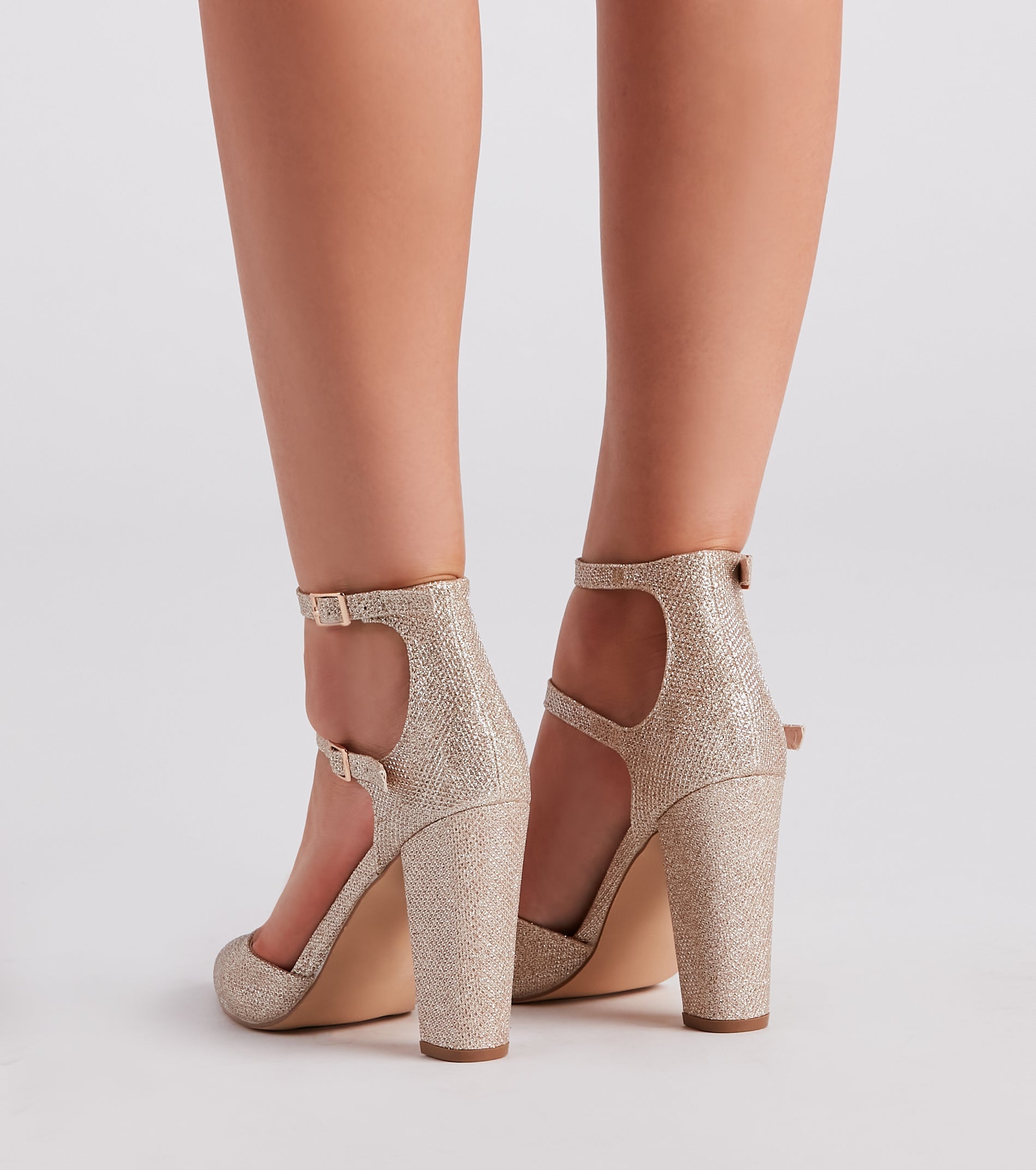 Glitz In Glitter Mesh Pointed Toe Pumps Newgew