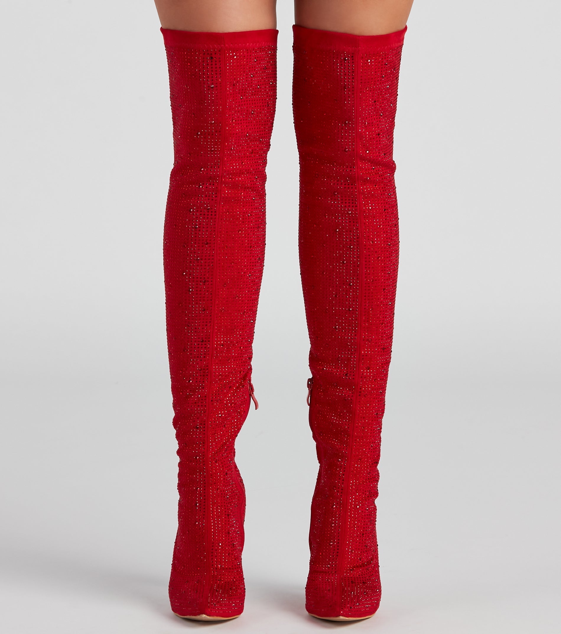 Stellar Shine Overknee-Stiefel mit Stilettoabsatz