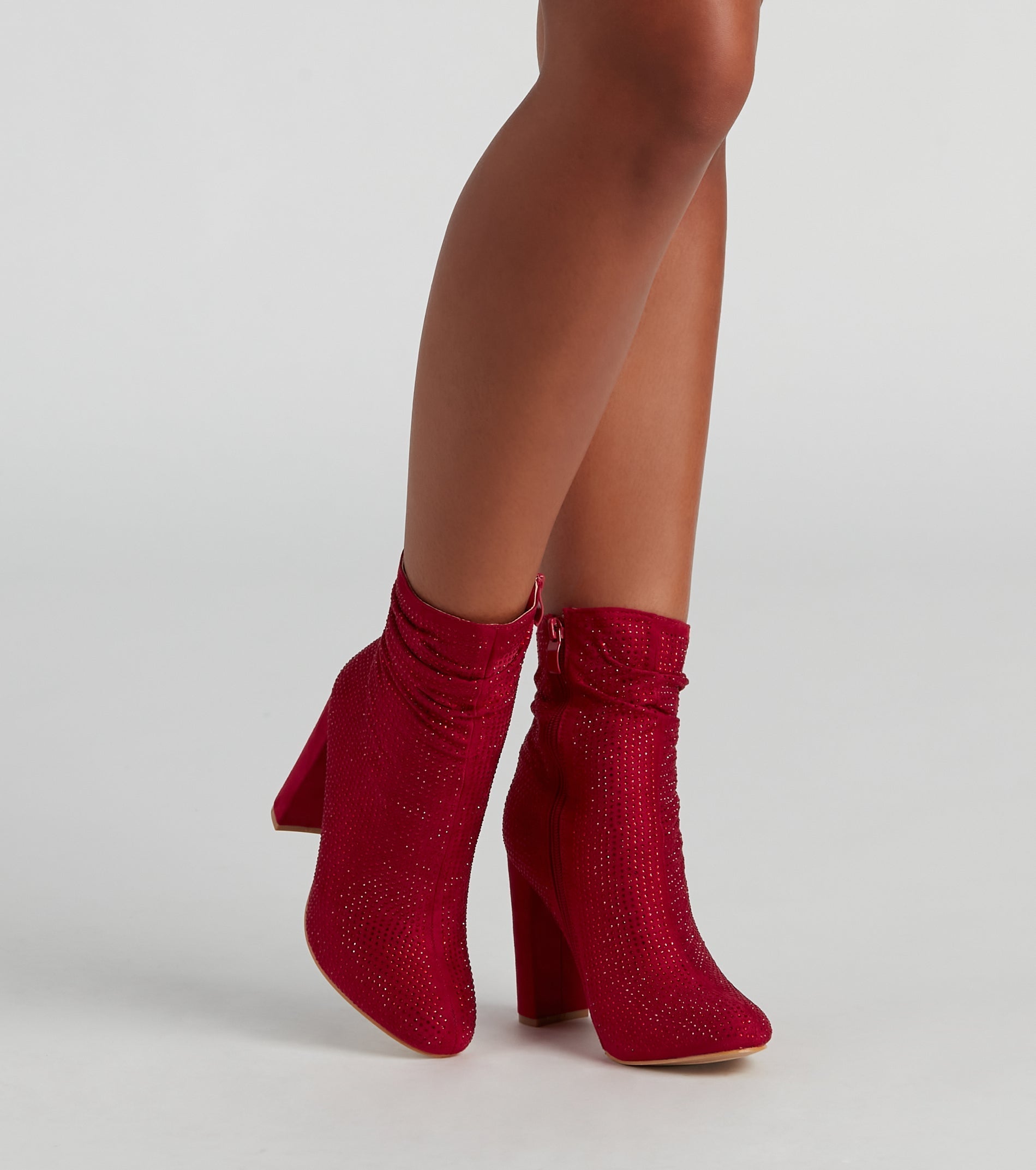Sparkle Society Rhinestone Booties Newgew