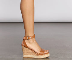 Besonders Espadrille Kork Wedges