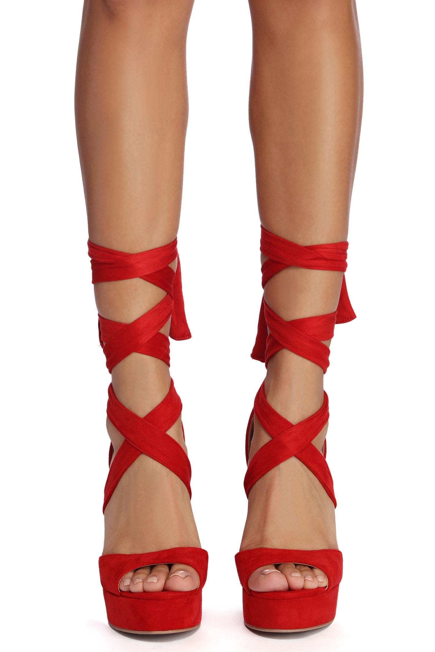 Faux Suede Sophistication Wedge Heels