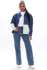 Sweet Love Straight Leg Jeans - Medium Blue Wash