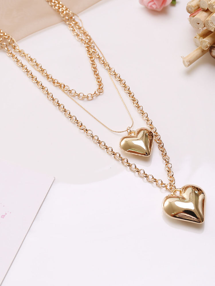 Multilayer Chain Bracelet Earrings & Necklace