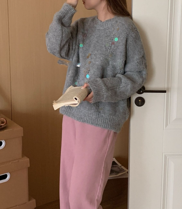 Too Cool Sequin Knit Sweater