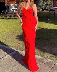 Flammendes Maxikleid