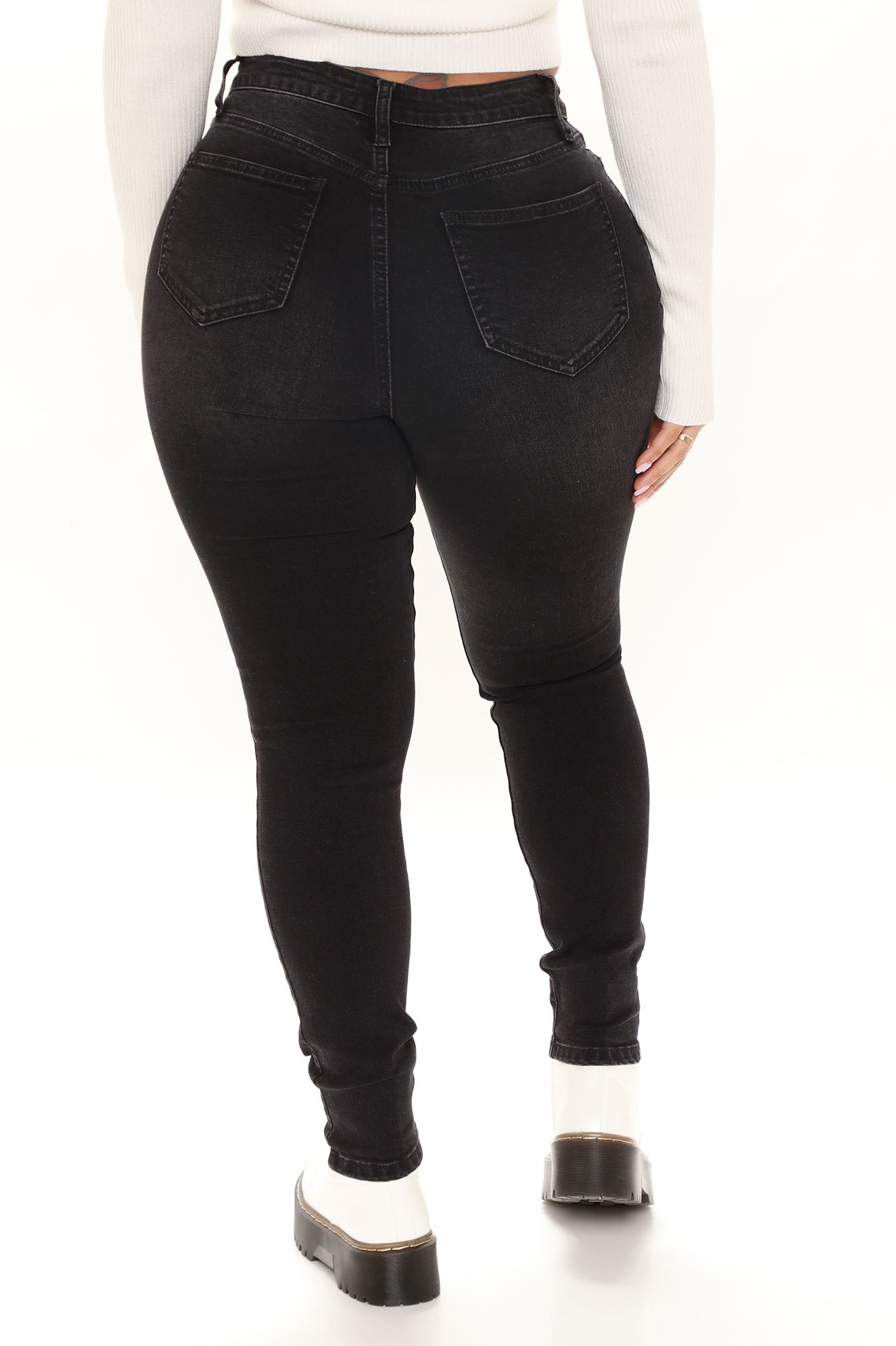 Jessica Skinny Jeans - Black Ins Street