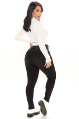 Jessica Skinny Jeans - Black Ins Street
