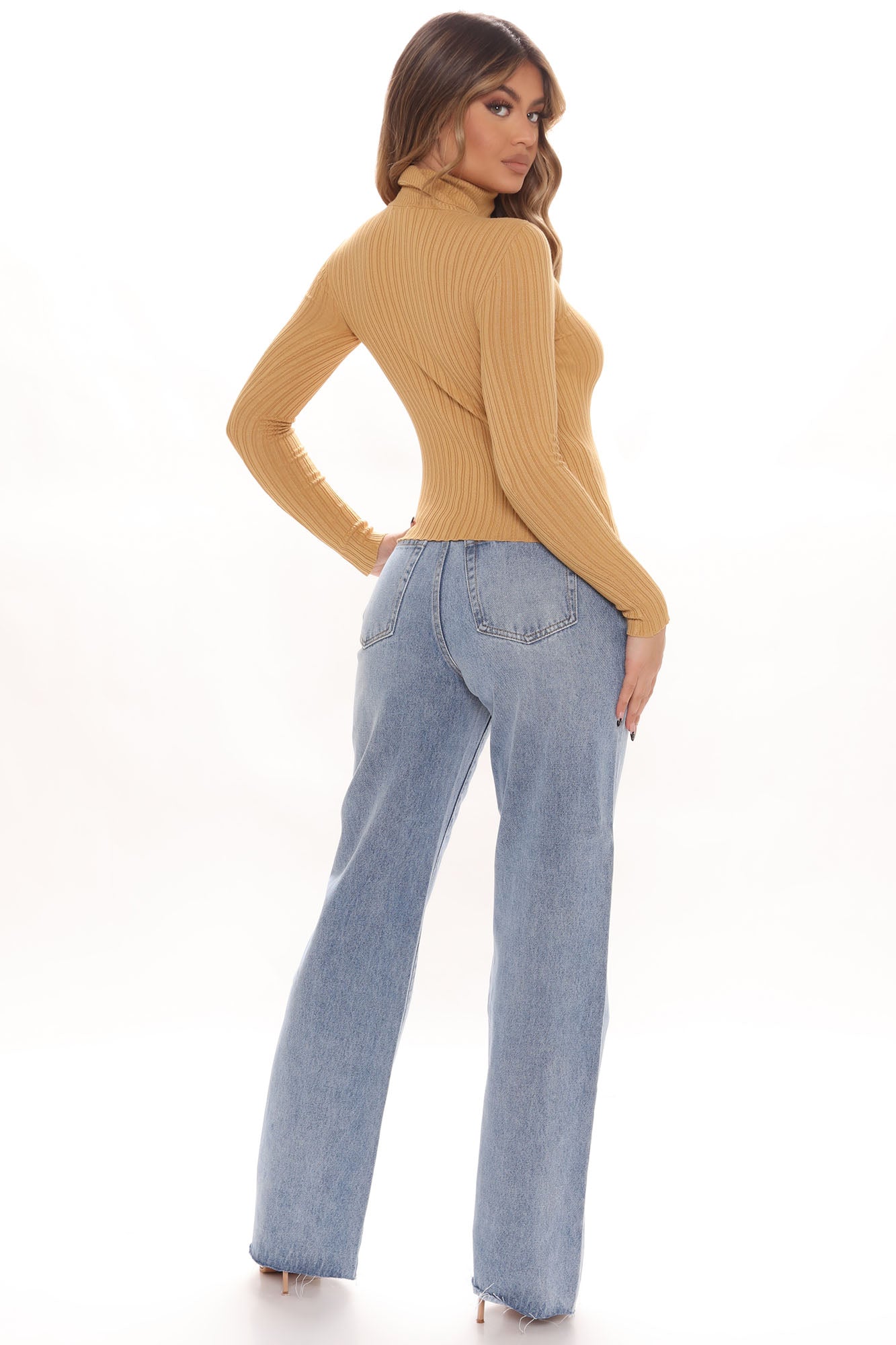 Match My Energy Non Stretch Straight Leg Jeans - Medium Blue Wash Ins Street