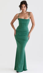 Forest Korsett-Maxikleid