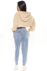 No Gap High Rise Balloon Jeans - Light Wash Ins Street