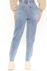 No Gap High Rise Balloon Jeans - Light Wash Ins Street