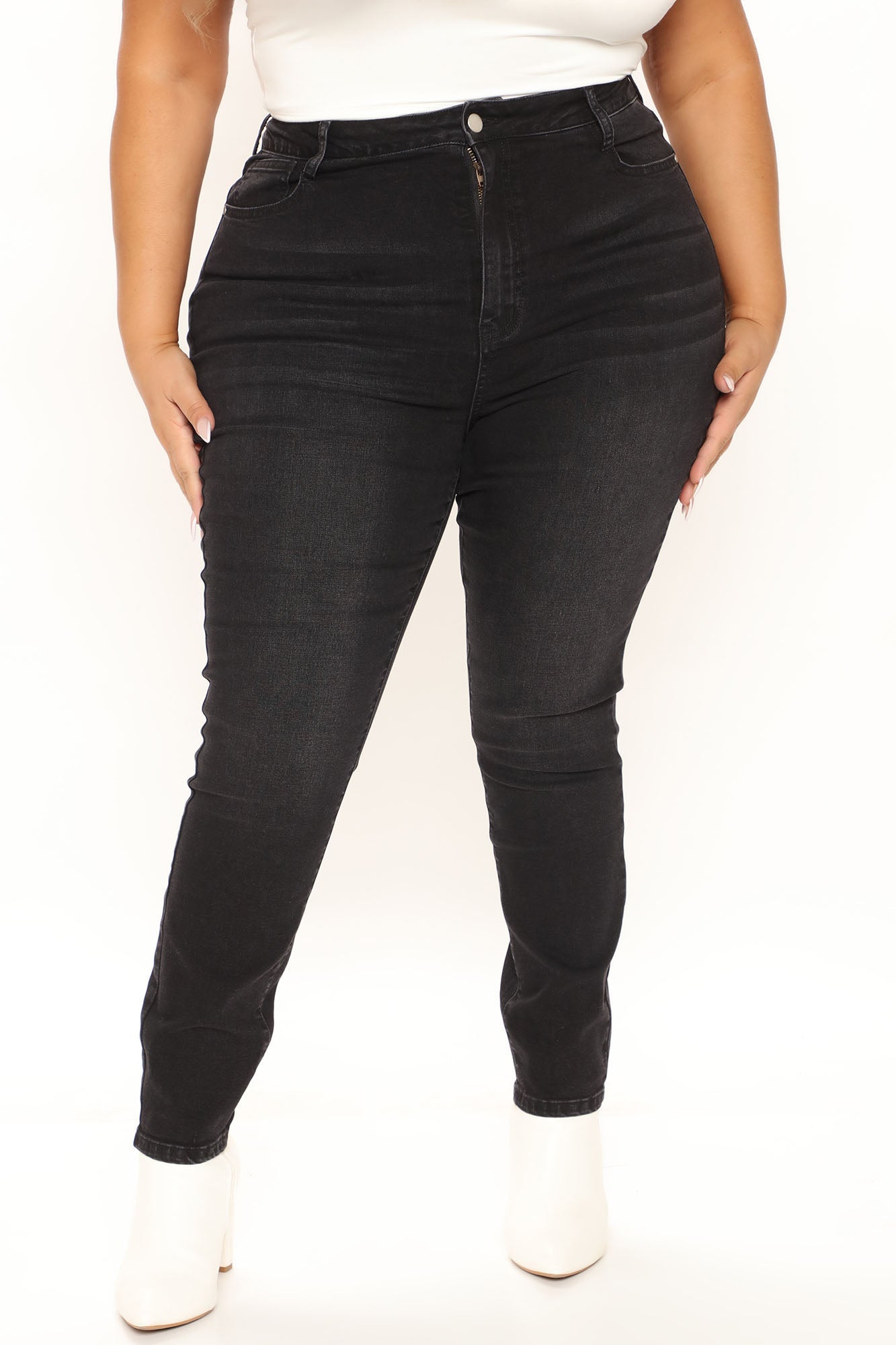 Jessica Skinny Jeans - Black Ins Street