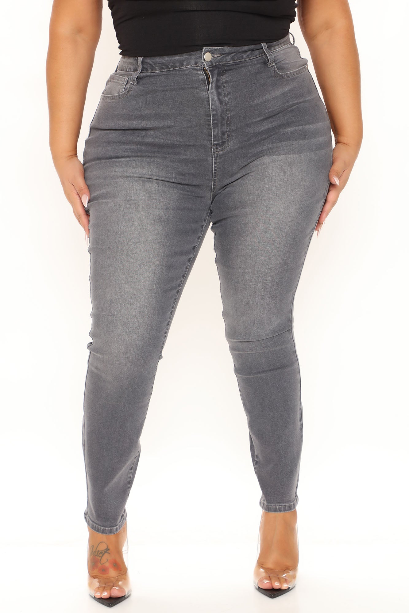 Jessica Skinny Jeans - Grey Ins Street