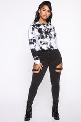 Buckle Up Sis Skinny Jeans - Black Ins Street