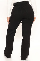 Sweet Love Straight Leg Jeans - Black