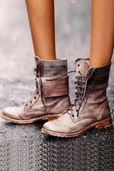 Lace Up Buskins Martin Boots