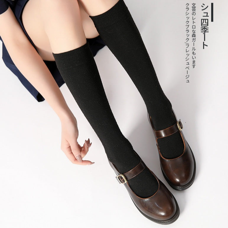 Mary Janes Shoes Leather Chunky Uniform Dress Shoes