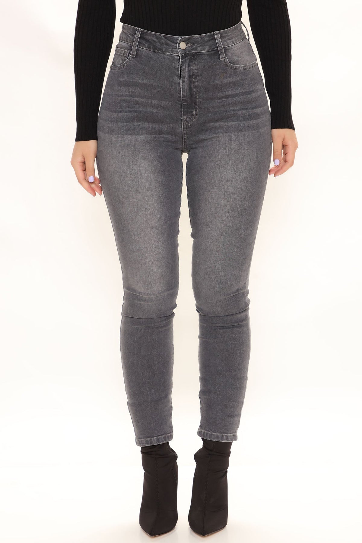Jessica Skinny Jeans - Grey Ins Street