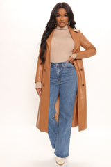 Tell Me High Rise Slim Straight Leg Jeans - Dark Wash