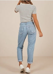 Live Let Live Skinny Jeans - Light Blue Wash Ins Street