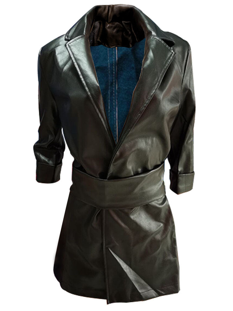 Solid Color Belt Bodycon Dress