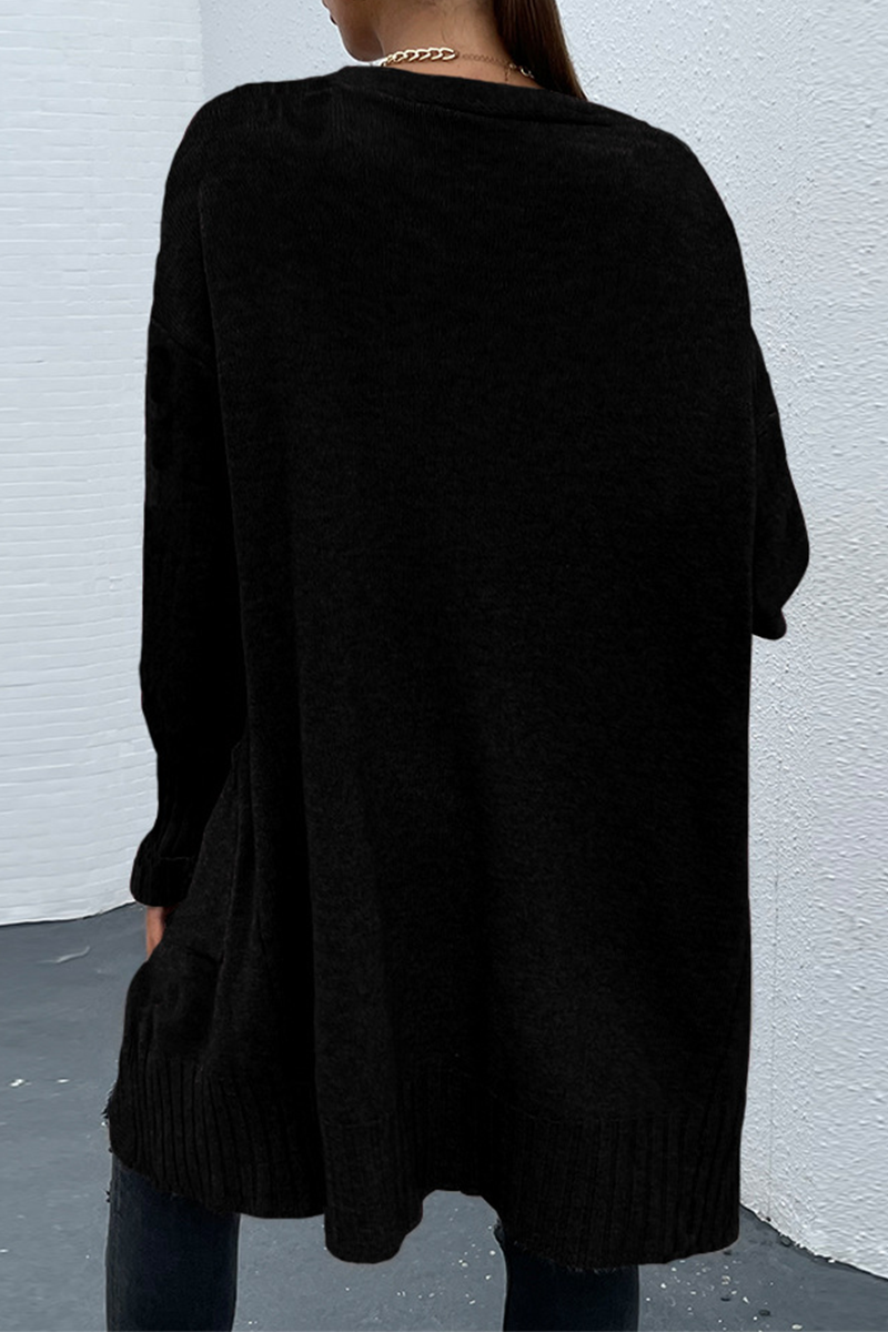 Solid Split Joint Pocket Tops£¨4 colors£© Ins Street