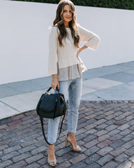 Humble Abode Kontrast-Strickpullover