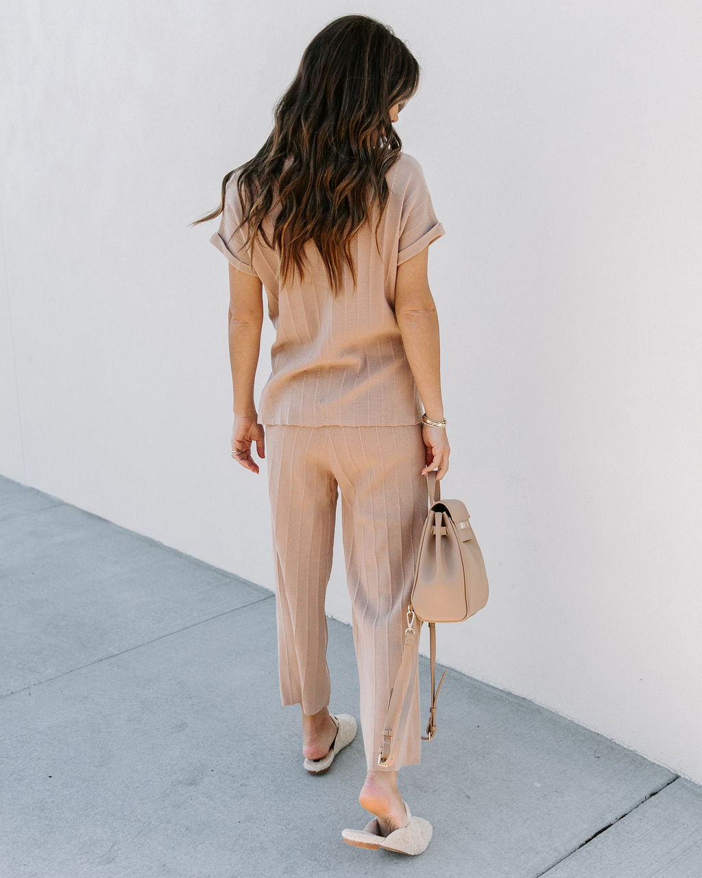 Wait Up Ribbed Crop Knit Pants Ins Street