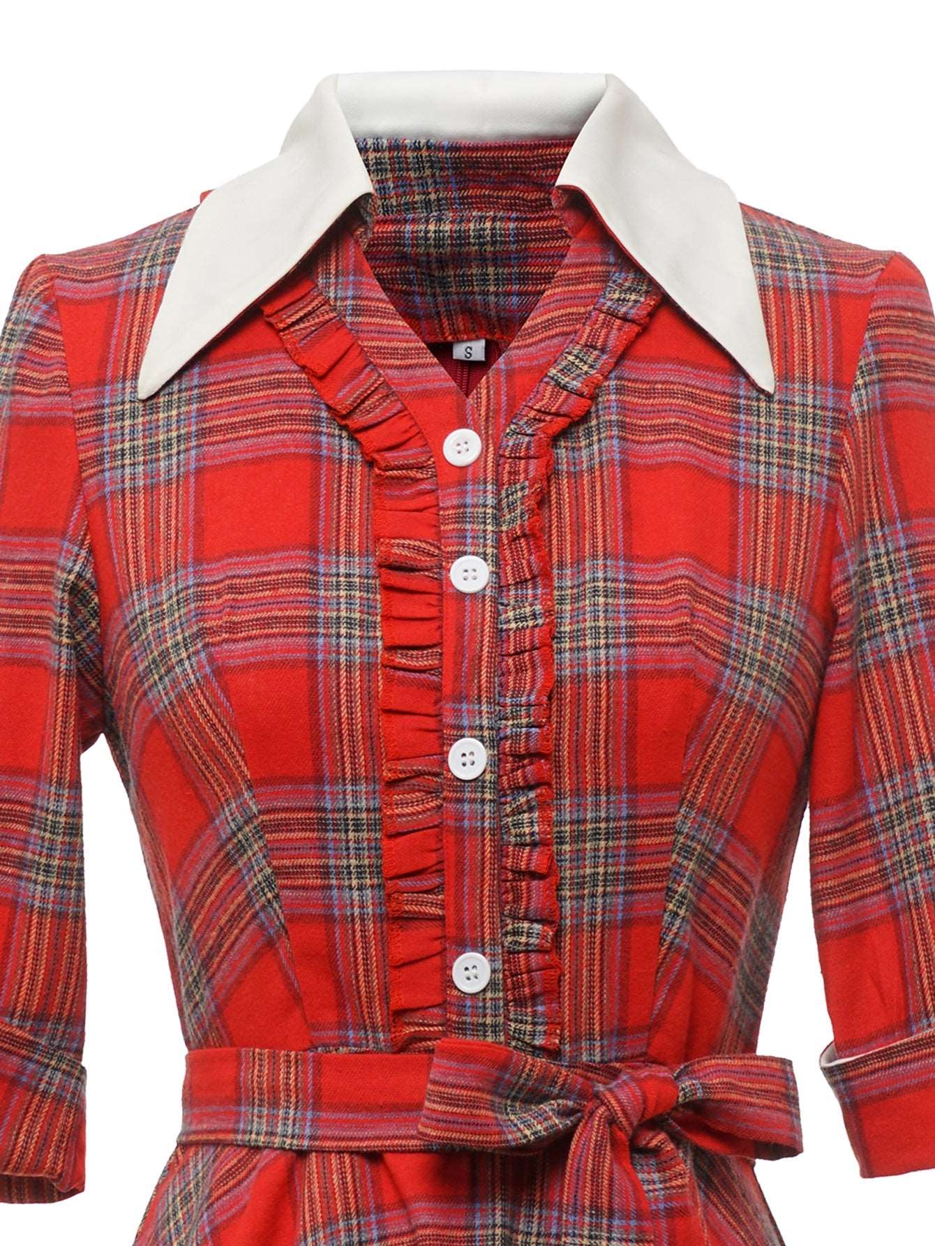 1950s Retro Rockabilly Princess Cosplay Dress plaid Costume Gown Sai Feel