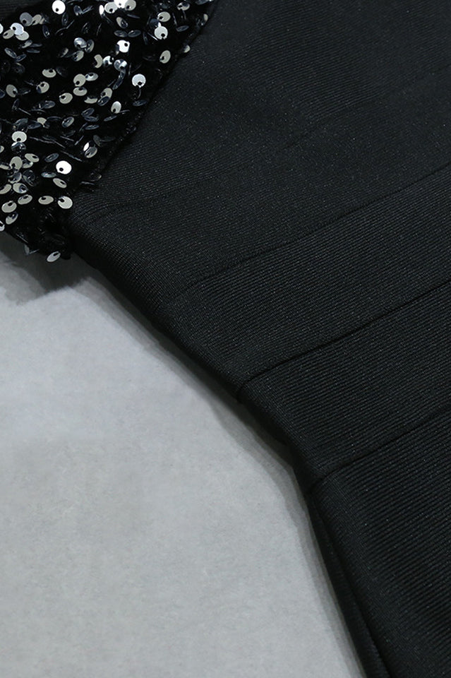 Savina Midi-Bandagekleid mit One-Shoulder-Träger
