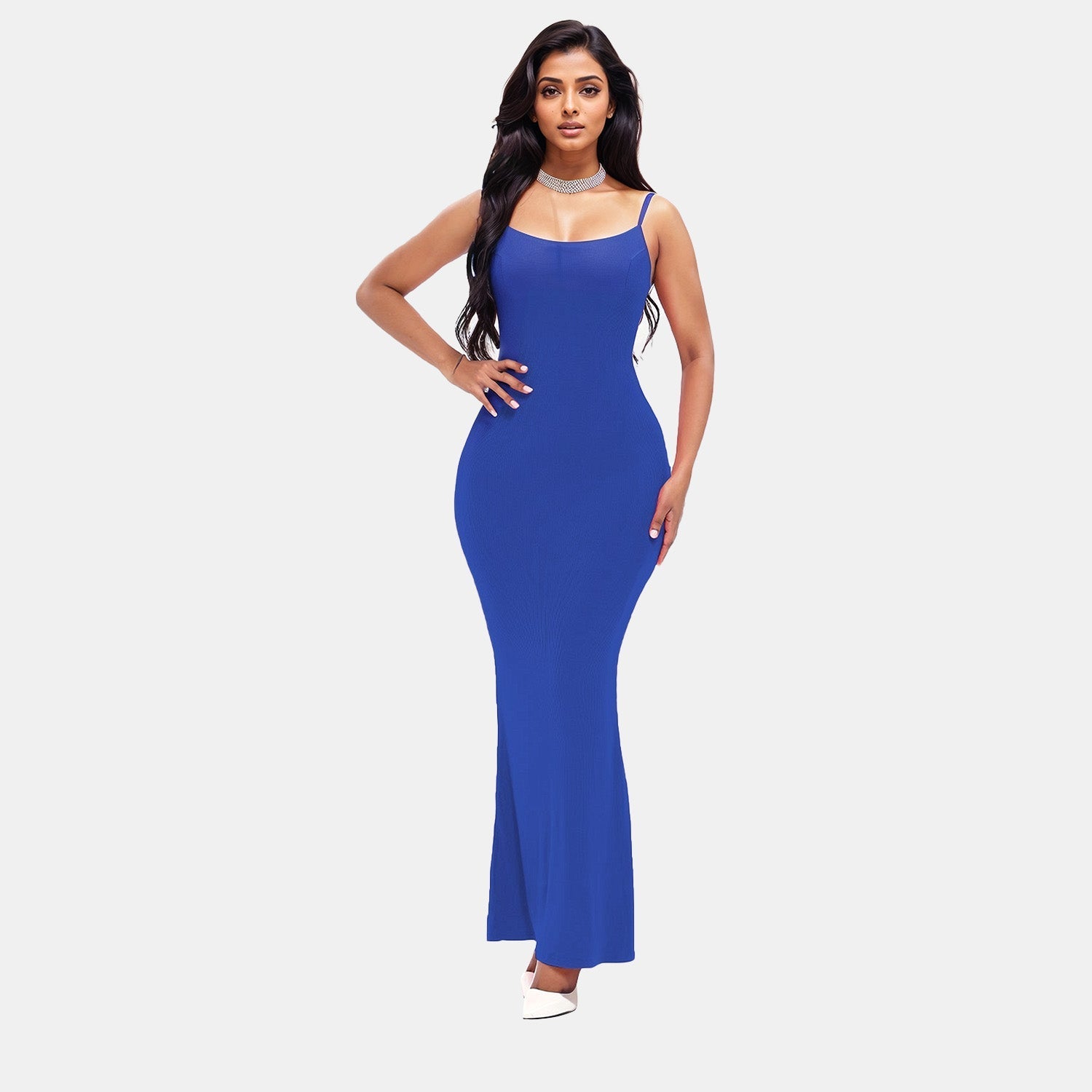 Built-In Shaper Slip Maxi Dress