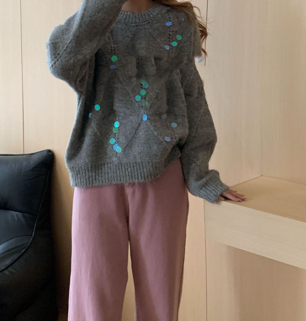 Too Cool Sequin Knit Sweater