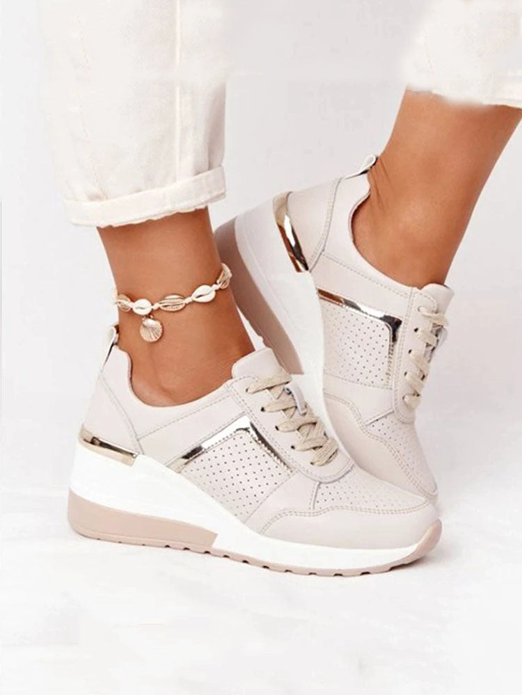 Lace Up Breathable Sneakers
