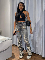 Washed White Slim Jeans